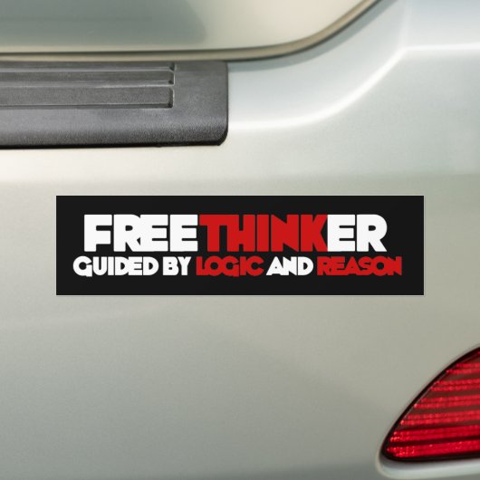 Autocollant De Voiture Freethinker (En voiture)
