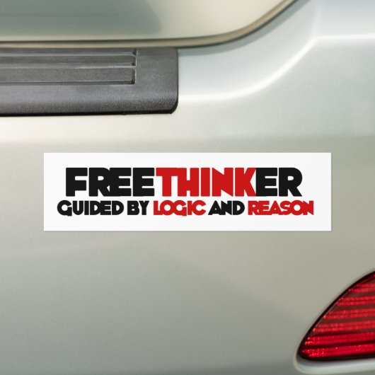 Autocollant De Voiture Freethinker (En voiture)
