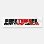 Autocollant De Voiture Freethinker (Devant)