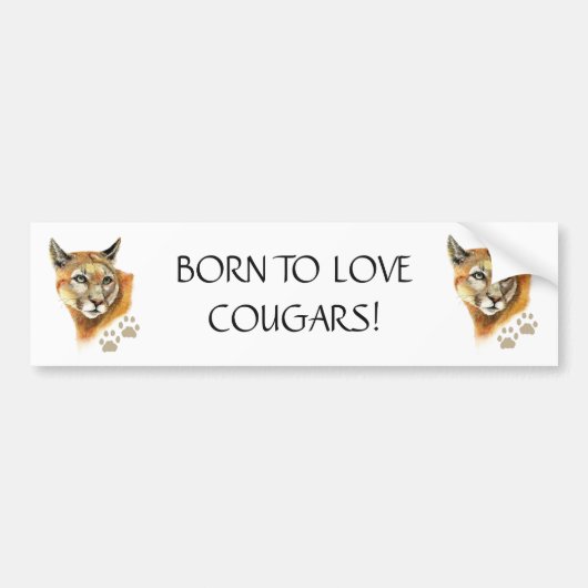 AUTOCOLLANT DE VOITURE FREIN DE COUGARS FUNNY COUGAR QUOTE ART (Devant)
