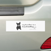 Autocollant De Voiture FrenchBulldogBlkWtBrother (En voiture)