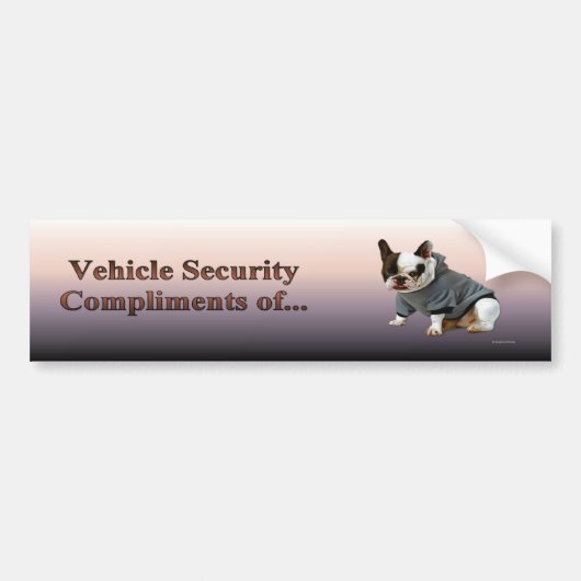 Autocollant De Voiture frenchie_bumpersticker (Devant)