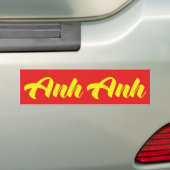 Autocollant De Voiture Frère vietnamien - Anh ~ Tiêt ng Viêt (En voiture)