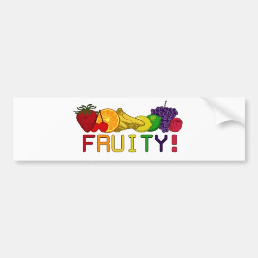 Autocollant De Voiture Fruit Fruit ! (Devant)