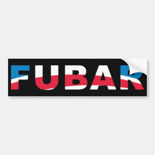 AUTOCOLLANT DE VOITURE FUBAR