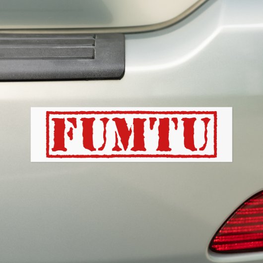 AUTOCOLLANT DE VOITURE FUMTU (En voiture)