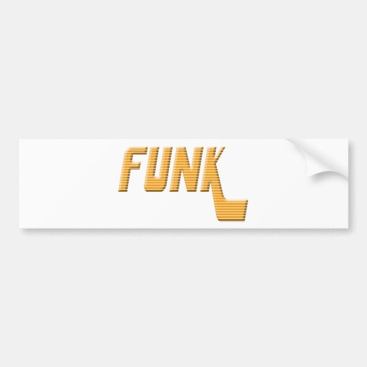 AUTOCOLLANT DE VOITURE FUNK (Devant)