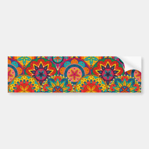 Autocollant De Voiture Funky Retro couleur Motif Mandala