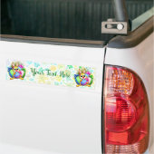 Autocollant De Voiture Funny Bunny biting an Easter Egg (Sur camion)