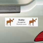 Autocollant De Voiture Funny moose (En voiture)