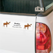 Autocollant De Voiture Funny moose (Sur camion)
