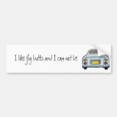 Autocollant De Voiture Funny Pale Aqua I Like Figaro Car Bumper Sticker (Devant)