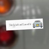 Autocollant De Voiture Funny Pale Aqua I Like Figaro Car Bumper Sticker