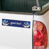 Autocollant De Voiture Funny Reindeer Peeking Christmas Meme  (Sur camion)