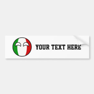Autocollant De Voiture Funny Trending Geeky Italie Camptryball