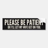 Autocollant De Voiture Funny Warning Decal (Devant)