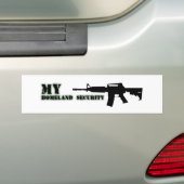 Autocollant De Voiture Fusil noir AR-15 de l'art de Phil en ligne (On Car)