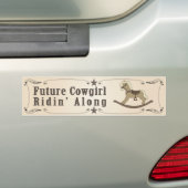 Autocollant De Voiture Future cow-girl (En voiture)