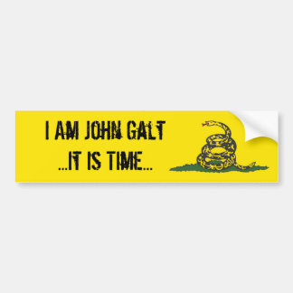 Autocollant De Voiture Gadsden John Galt il est temps