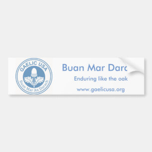 Autocollant De Voiture GaelicUSA Bumpersticker
