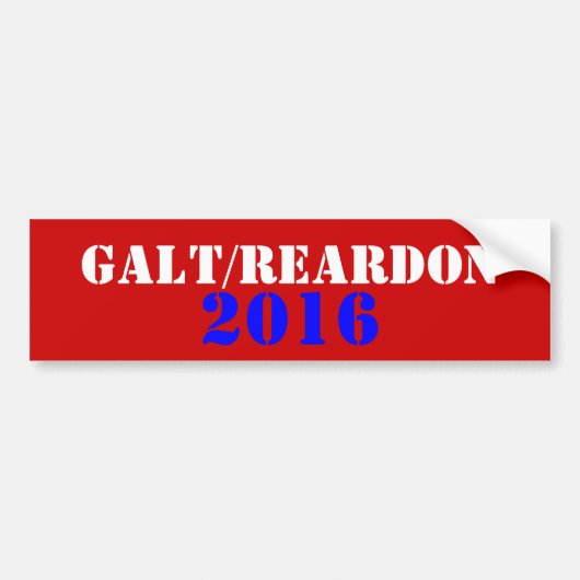 Autocollant De Voiture Galt Reardon 2016 (Devant)