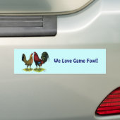 Autocollant De Voiture Gamefowl Pair (En voiture)