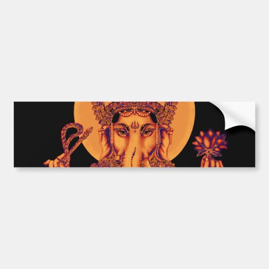 Autocollant De Voiture Ganesh - solvant des obstacles (Devant)