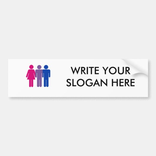 Autocollant De Voiture Garçon bisexuel (Devant)