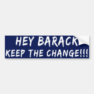Autocollant De Voiture Gardez l'anti adhésif pour pare-chocs de Barack d