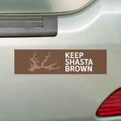 Autocollant De Voiture Gardez le brun de Shasta (En voiture)
