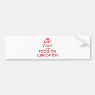 Autocollant De Voiture Gardez le calme et le foyer sur la lubrification