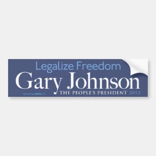 Autocollant De Voiture Gary Johnson légalisent l'adhésif pour pare-choc
