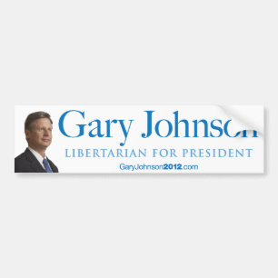 Autocollant De Voiture Gary Johnson pour le président