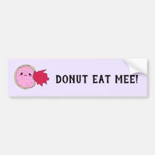 Autocollant De Voiture Gâteau Kawaii Jam Donut Mange Moi