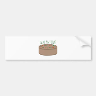 Autocollant De Voiture Gâteau n'importe qui ?
