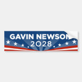 Autocollant De Voiture Gavin Newsom 2028 (Devant)