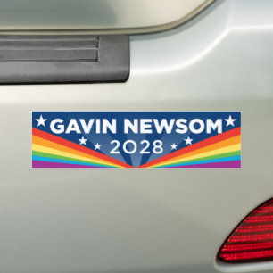 Autocollant De Voiture Gavin Newsom 2028 LGBT