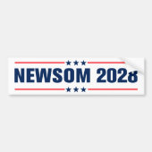Autocollant De Voiture Gavin Newsom pour le Président 2028 (Devant)