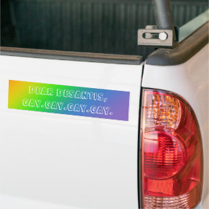 AUTOCOLLANT DE VOITURE GAY GAY GAY GAY