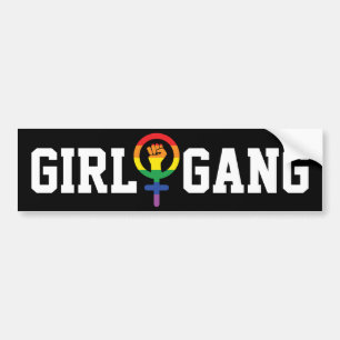 Autocollant De Voiture Gay Girl Gang LGBTQIA