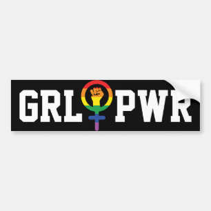 Autocollant De Voiture Gay Girl Power LGBTQIA