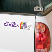 AUTOCOLLANT DE VOITURE GAY POUR KAMALA (Sur camion)