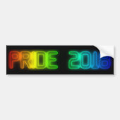 Autocollant De Voiture Gay pride 2018 Rainbow Flag LGBT Typographie (Devant)