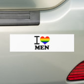 Autocollant De Voiture Gay pride - amour d'I mon compagnon (En voiture)