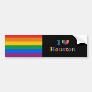 AUTOCOLLANT DE VOITURE GAY PRIDE DE HOUSTON