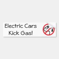 Gaz de coup-de-pied de voitures électriques