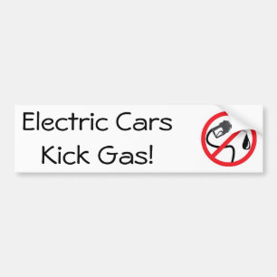 Autocollant De Voiture Gaz de coup-de-pied de voitures électriques