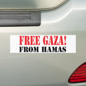 Autocollant De Voiture GAZA libre de HAMAS (En voiture)