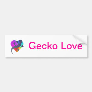 Autocollant De Voiture Gecko Love