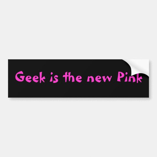 Autocollant De Voiture Geek de fille - adhésif pour pare-chocs (Devant)